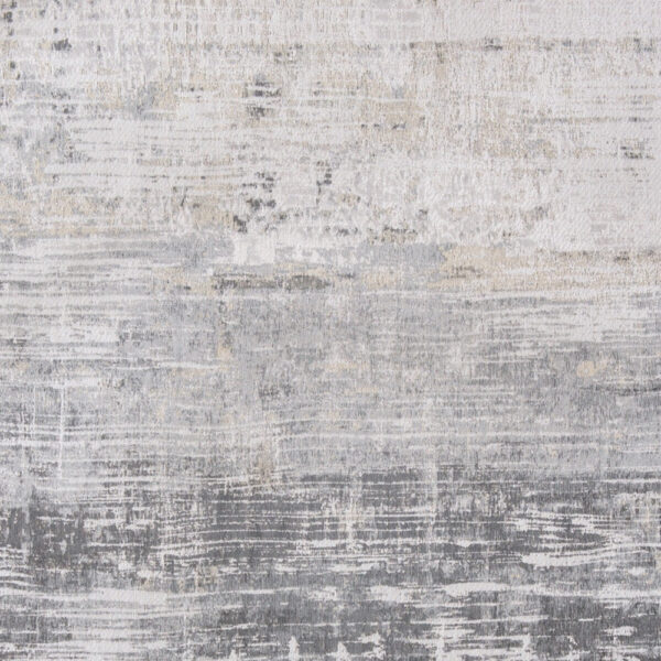 8' x 11' Gray and White Abstract Non Skid Area Rug
