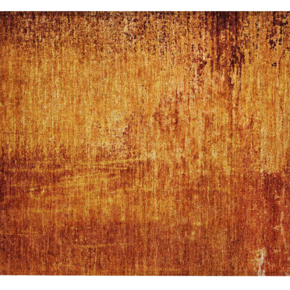 2' X 3' Orange Abstract Washable Non Skid Indoor Outdoor Area Rug