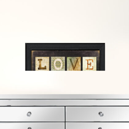Love One Another 2 Black Framed Print Wall Art