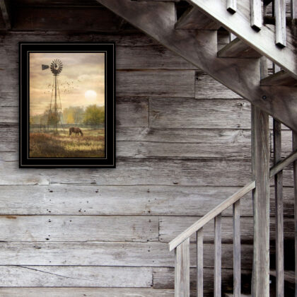 Berks Co. Sunrise Black Framed Print Wall Art