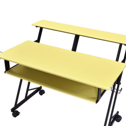 47" Yellow and Black Computer Desk