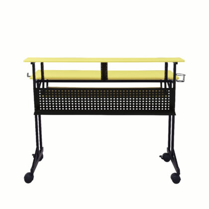 47" Yellow and Black Computer Desk