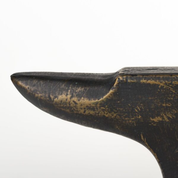 Distressed Black Anvil Bookends