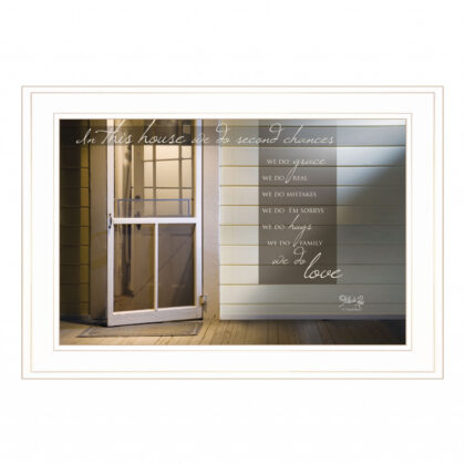 Second Chances 1 White Framed Print Wall Art