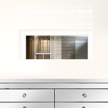 Second Chances 1 White Framed Print Wall Art