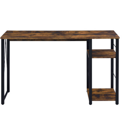 47" Brown and Black Writing Desk