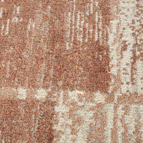 8' x 10' Sand Geometric Power Loom Area Rug With Fringe