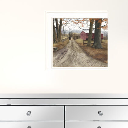 Set Of Two The Road Home 1 White Framed Print Wall Art