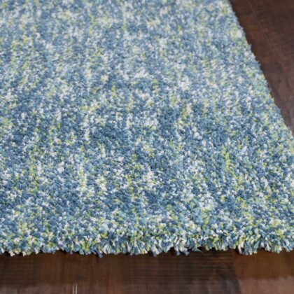 8'X11' Seafoam Heather Indoor Shag Rug