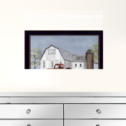 Spring Rain 1 Black Framed Print Wall Art