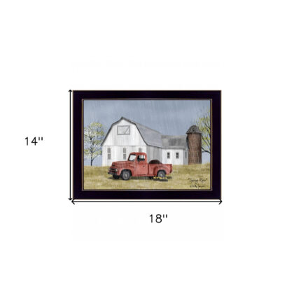 Spring Rain 1 Black Framed Print Wall Art