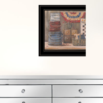 Set Of Two Sweet Land Of Liberty 3 Black Framed Print Wall Art
