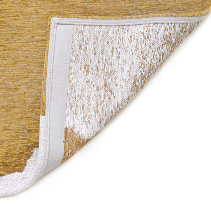 7' x 9' Gray and Yellow Abstract Non Skid Area Rug