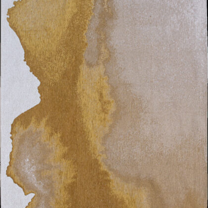7' x 9' Gray and Yellow Abstract Non Skid Area Rug