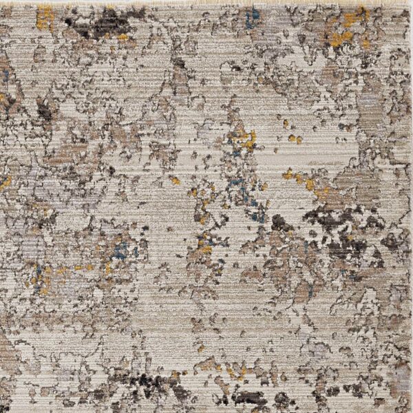 8'X10' Ivory Hand Hooked Bordered Coral Reef Indoor Area Rug