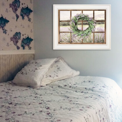 Country Gazing 3 White Framed Print Wall Art
