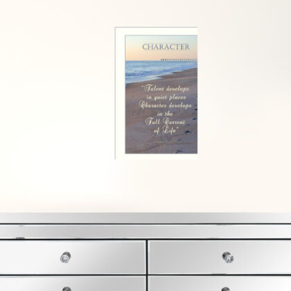 Character 2 White Framed Print Wall Art