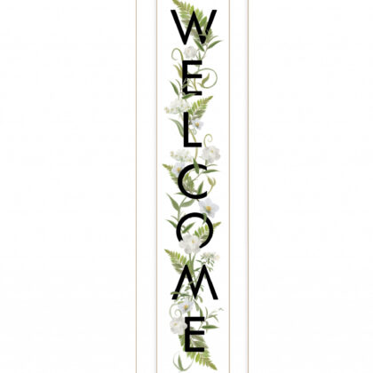 Welcome Sign II 1 White Framed Print Wall Art