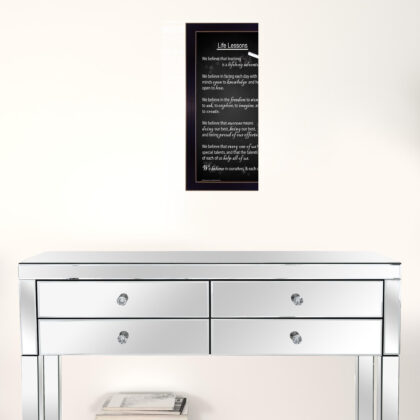 Life Lessons 5 Black Framed Print Wall Art