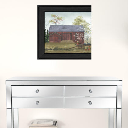 Flower Wagon 3 Black Framed Print Wall Art