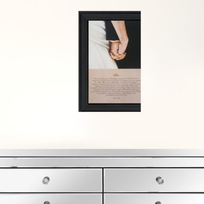 I DO 2 Black Framed Print Wall Art