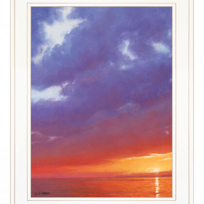 Certain Glow 2 White Framed Print Wall Art