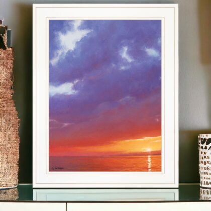 Certain Glow 2 White Framed Print Wall Art