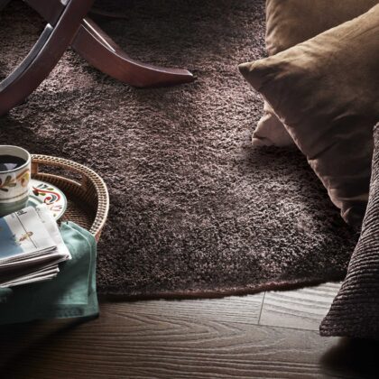 3'X5' Espresso Indoor Shag Rug
