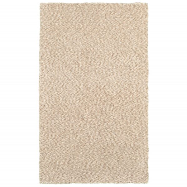 3’ X 5’ Modern Soft Tan Indoor Area Rug