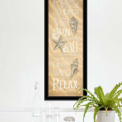 Close Your Eyes 3 Black Framed Print Wall Art