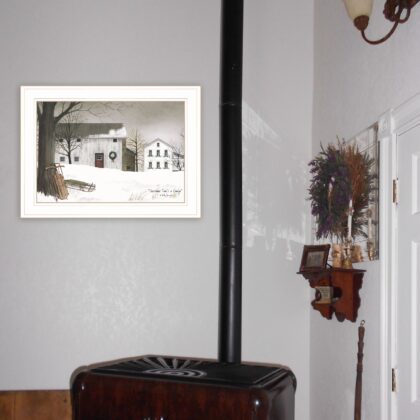 Christmas Time Is Coming 1 White Framed Print Wall Art