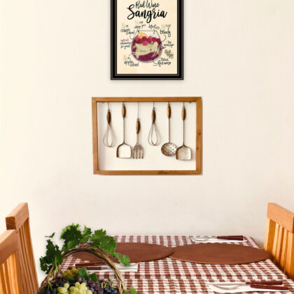 Red Wine Sangria Black Framed Print Wall Art