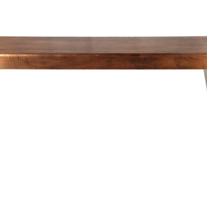 60" Copper Aluminum Sled Console Table