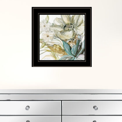 Sea Glass Garden II 3 Black Framed Print Wall Art