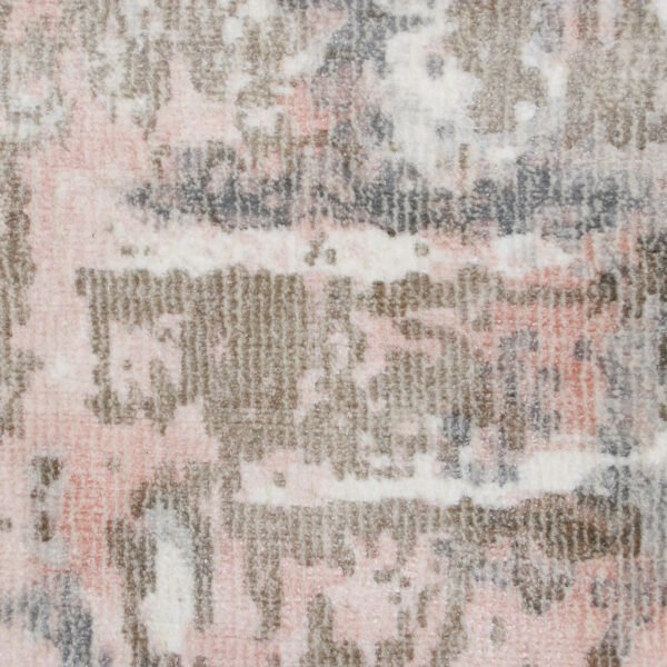 9' x 12' Gray and Pink Abstract Hand Loomed Area Rug