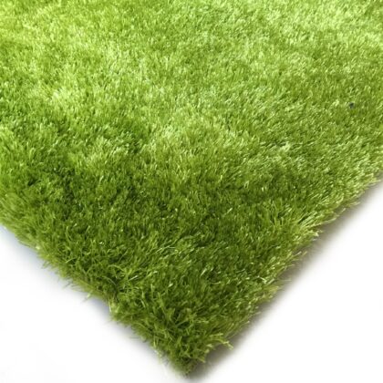 5' x 7' Lime Green Shag Hand Tufted Area Rug