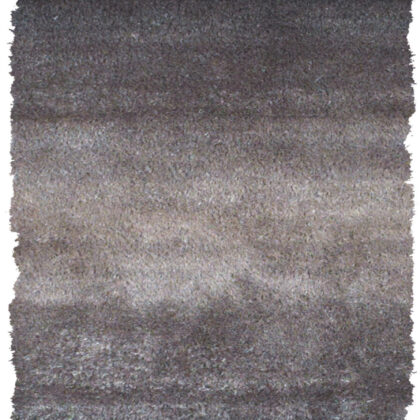 6' Charcoal Shag Hand Tufted Runner Rug