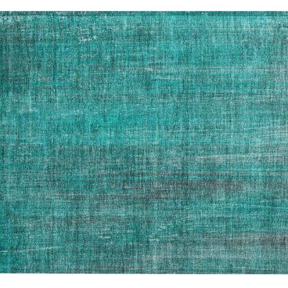 2' X 3' Teal Striped Washable Non Skid Indoor Outdoor Area Rug
