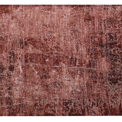 2' X 3' Merlot Abstract Washable Non Skid Indoor Outdoor Area Rug