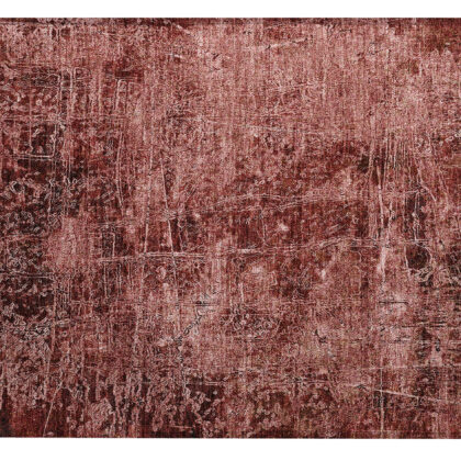 2' X 3' Merlot Abstract Washable Non Skid Indoor Outdoor Area Rug