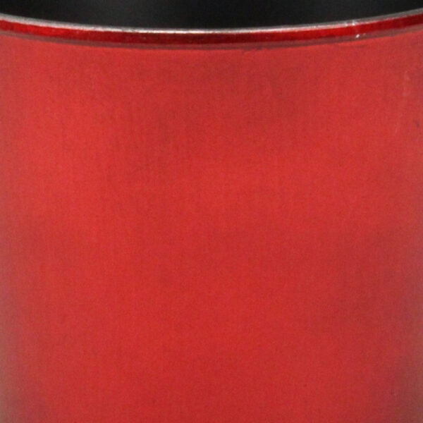 6" Red Recycled Plastic Indoor Outdoor Round Pot Planter