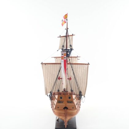 26" Wood Brown Hand Painted Sculpture