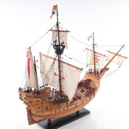 26" Wood Brown Hand Painted Sculpture