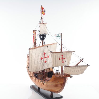 26" Wood Brown Hand Painted Sculpture