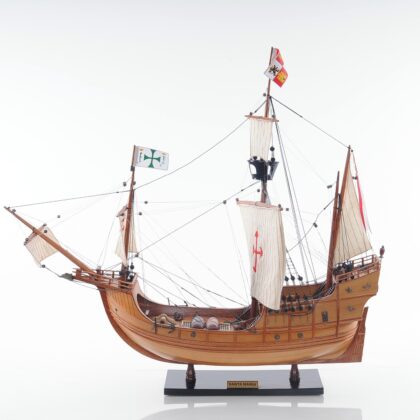 26" Wood Brown Hand Painted Sculpture