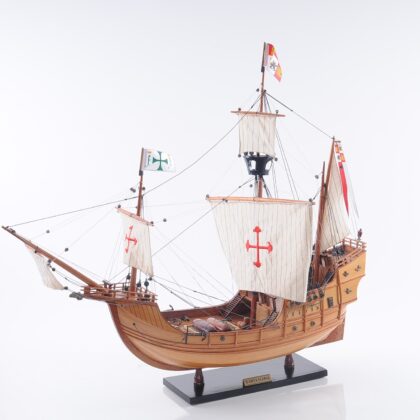 26" Wood Brown Hand Painted Sculpture