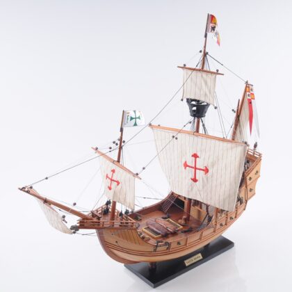 26" Wood Brown Hand Painted Sculpture
