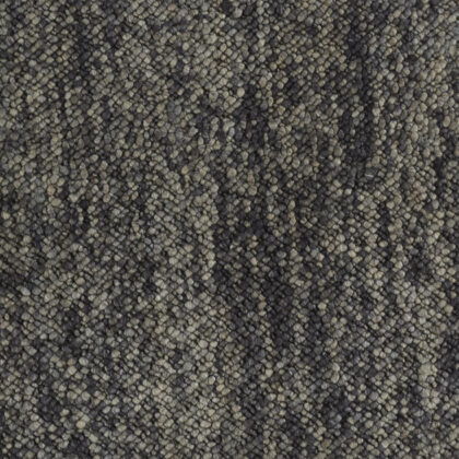 8' X 11' Gray Taupe And Black Wool Hand Woven Stain Resistant Area Rug