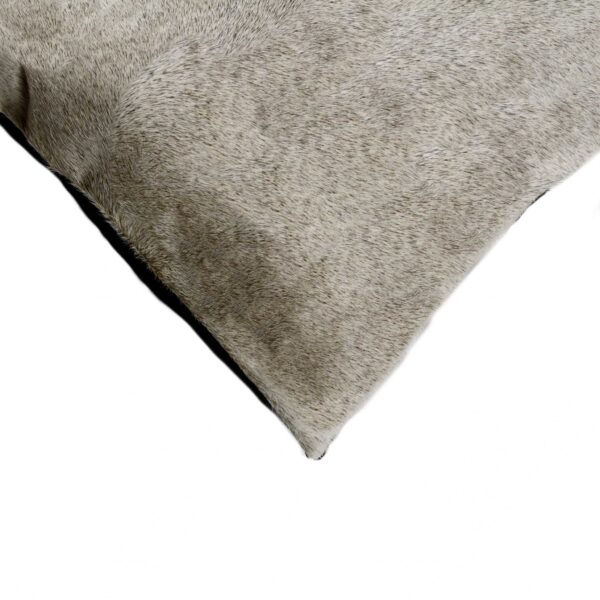 12" X 20" X 5" Gray Cowhide  Pillow 2 Pack