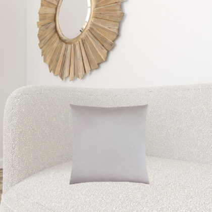 18" X 18" Silver Polyester Zippered Pillow